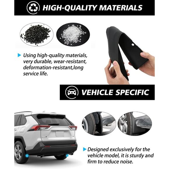 Custom Fit for Mud Flaps Toyota 2025 2024 2023 2022 2021 2020 2019 Splash Guards - Picture 7 of 7
